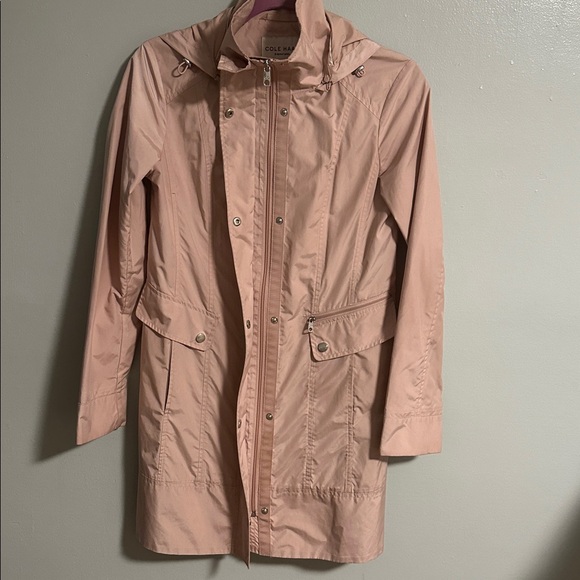 Cole Haan Women's Light Pink Trench Coat Size XS - Picture 4 of 10